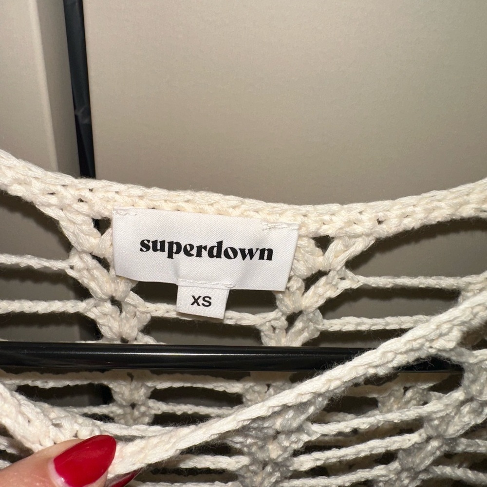 NWT superdown miranda crochet mini dress size XS - Picture 5 of 7